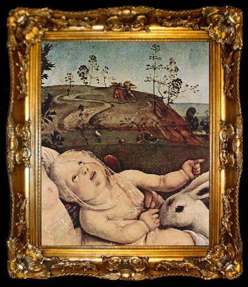 framed  Piero di Cosimo Venus, Mars und Amor, ta009-2
